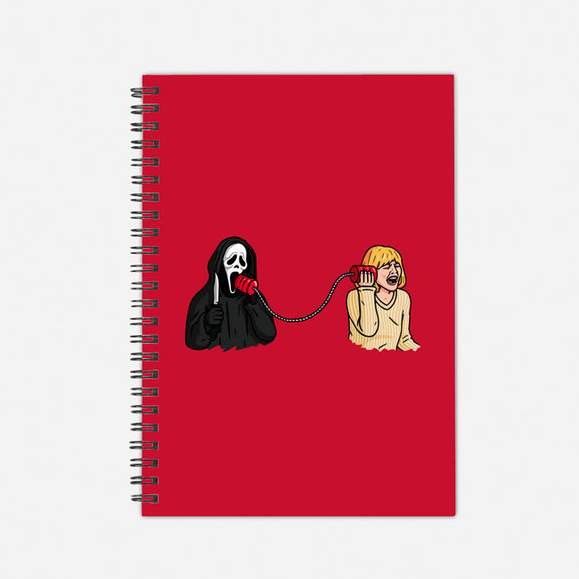 Scary Call-none dot grid notebook-Raffiti