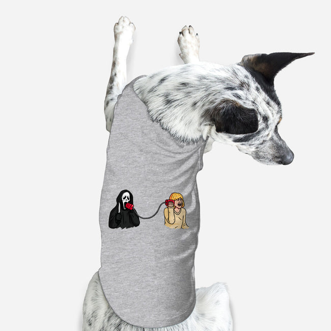 Scary Call-dog basic pet tank-Raffiti