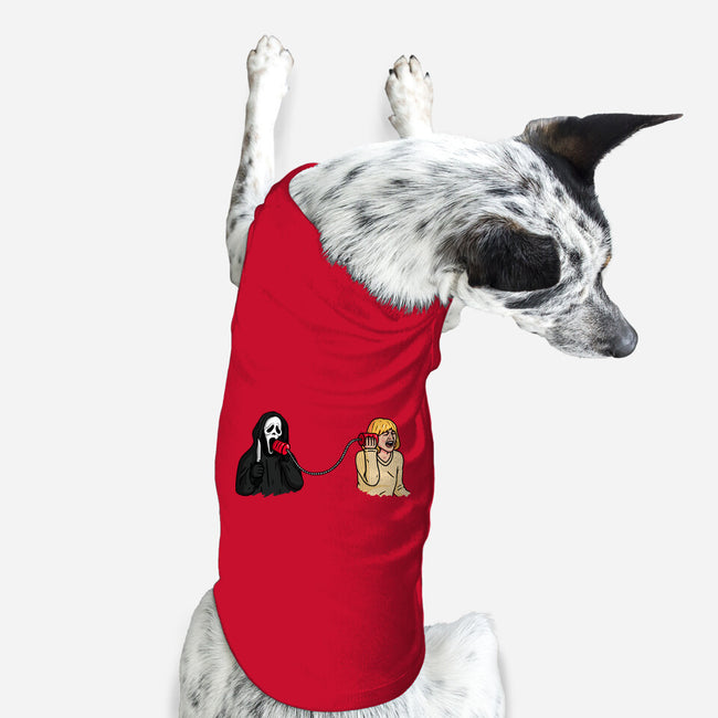 Scary Call-dog basic pet tank-Raffiti
