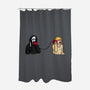 Scary Call-none polyester shower curtain-Raffiti