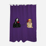 Scary Call-none polyester shower curtain-Raffiti