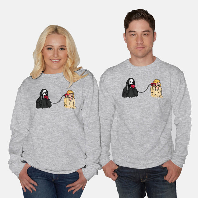 Scary Call-unisex crew neck sweatshirt-Raffiti