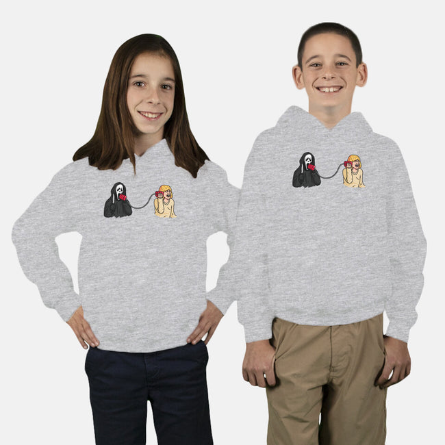 Scary Call-youth pullover sweatshirt-Raffiti