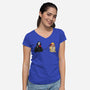 Scary Call-womens v-neck tee-Raffiti