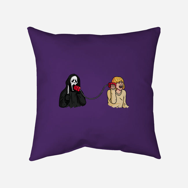 Scary Call-none removable cover w insert throw pillow-Raffiti
