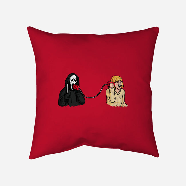 Scary Call-none removable cover w insert throw pillow-Raffiti