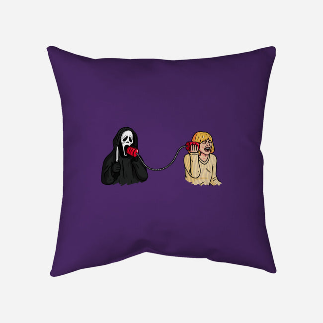 Scary Call-none removable cover throw pillow-Raffiti