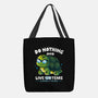 Laziness Is The Key-none basic tote bag-Vallina84