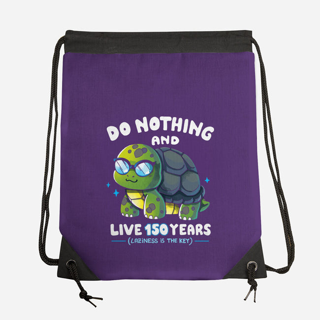 Laziness Is The Key-none drawstring bag-Vallina84