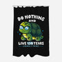 Laziness Is The Key-none polyester shower curtain-Vallina84