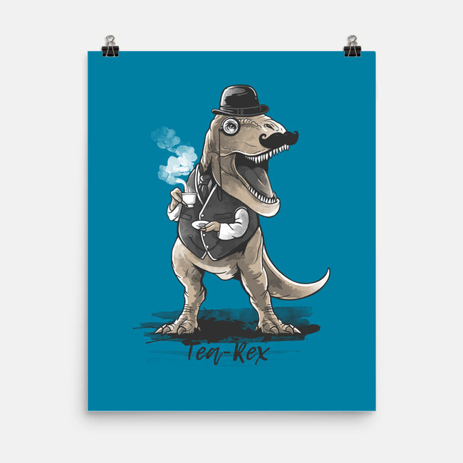 English Tea Rex-none matte poster-NemiMakeit