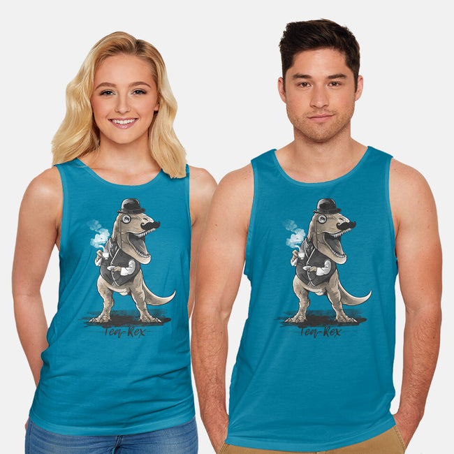 English Tea Rex-unisex basic tank-NemiMakeit