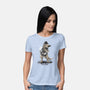 English Tea Rex-womens basic tee-NemiMakeit