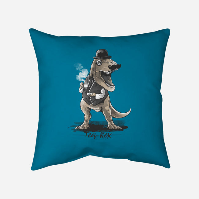 English Tea Rex-none removable cover w insert throw pillow-NemiMakeit