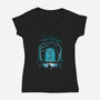 Doors Of Durin-womens v-neck tee-jacnicolauart