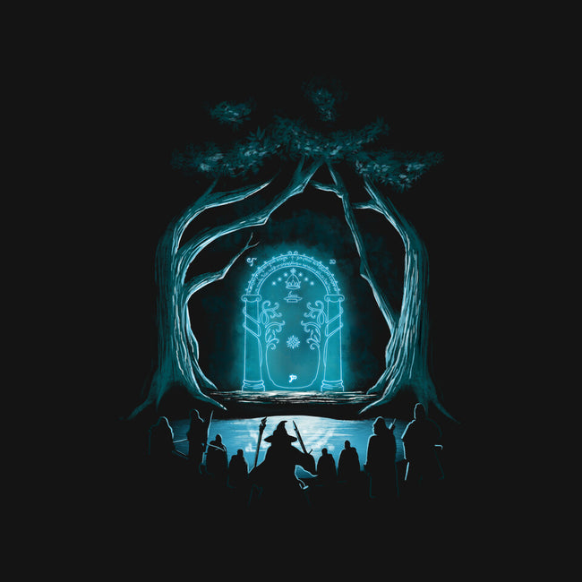 Doors Of Durin-womens v-neck tee-jacnicolauart