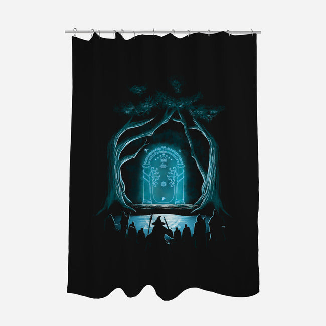Doors Of Durin-none polyester shower curtain-jacnicolauart