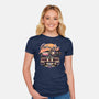 Get In We're Going Back In Time-womens fitted tee-momma_gorilla