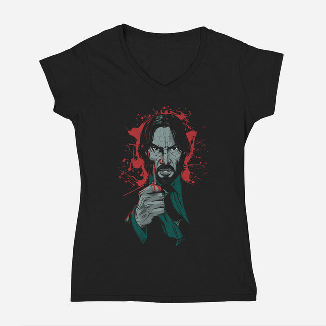Got A Pencil?-womens v-neck tee-Tronyx79