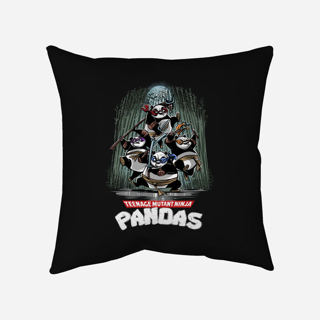 Teenage Mutant Ninja Pandas-none removable cover w insert throw pillow-zascanauta