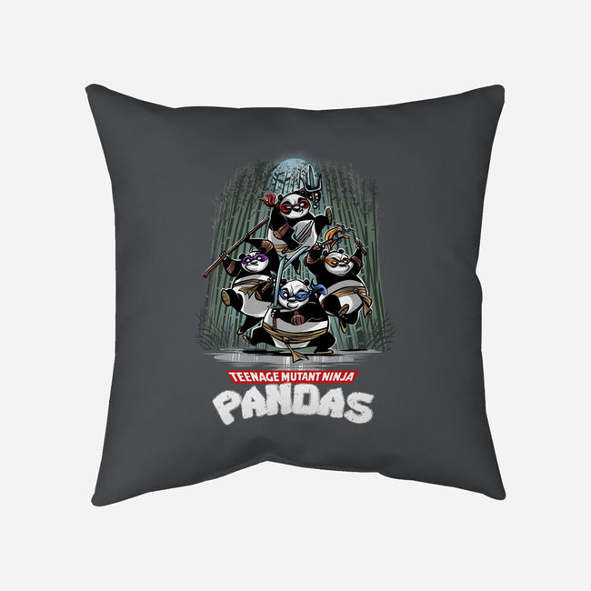 Teenage Mutant Ninja Pandas-none removable cover w insert throw pillow-zascanauta