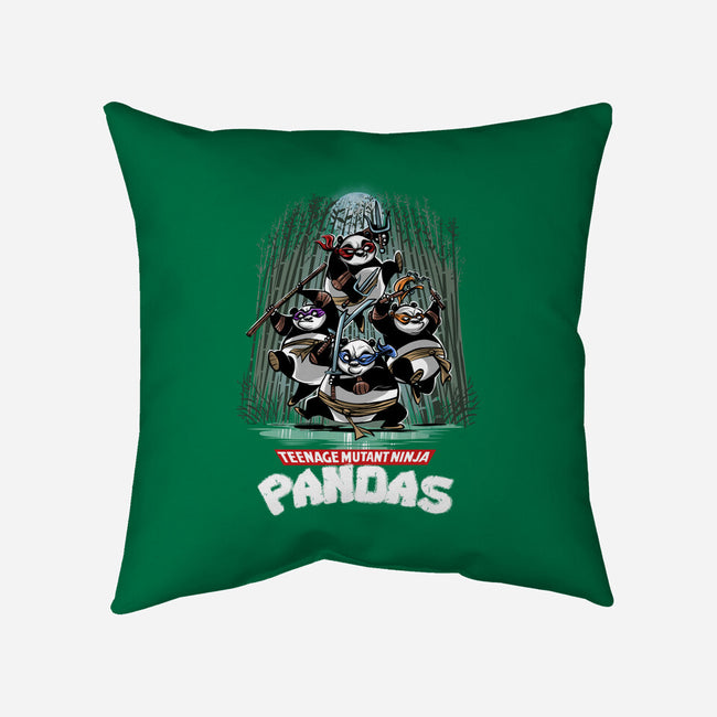 Teenage Mutant Ninja Pandas-none removable cover w insert throw pillow-zascanauta