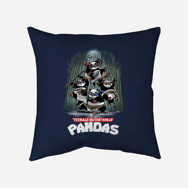 Teenage Mutant Ninja Pandas-none removable cover w insert throw pillow-zascanauta