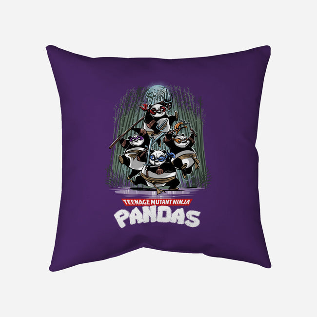Teenage Mutant Ninja Pandas-none removable cover w insert throw pillow-zascanauta
