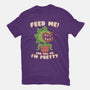 Feed Me! And Tell Me I'm Pretty-womens basic tee-Weird & Punderful
