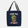 Feed Me! And Tell Me I'm Pretty-none basic tote bag-Weird & Punderful