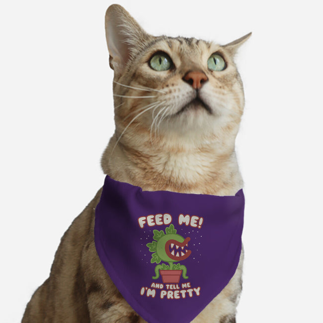 Feed Me! And Tell Me I'm Pretty-cat adjustable pet collar-Weird & Punderful
