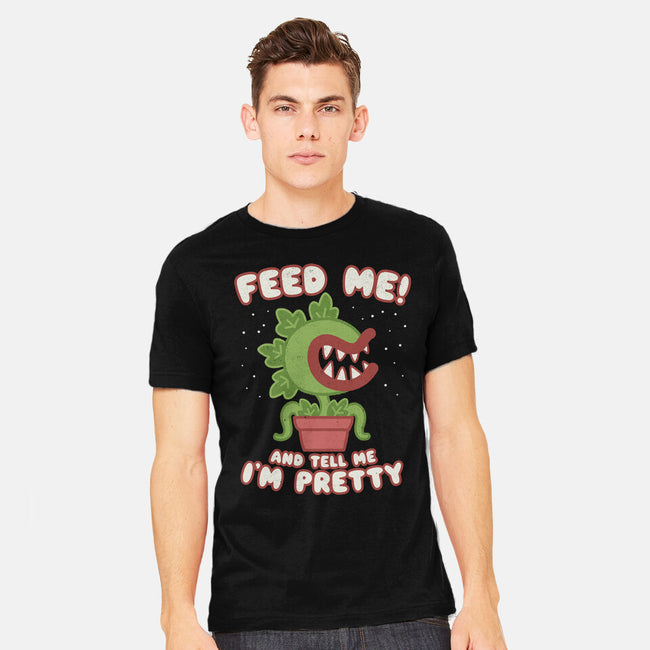 Feed Me! And Tell Me I'm Pretty-mens heavyweight tee-Weird & Punderful