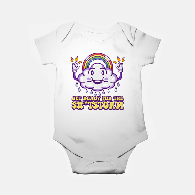 Prepare For The Storm-baby basic onesie-Nickbeta Designs