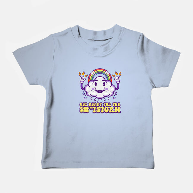 Prepare For The Storm-baby basic tee-Nickbeta Designs