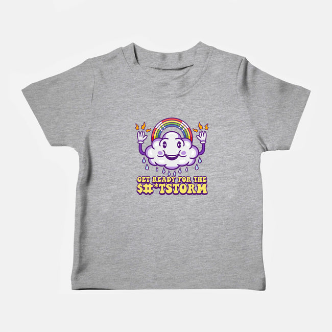 Prepare For The Storm-baby basic tee-Nickbeta Designs