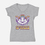 Prepare For The Storm-womens v-neck tee-Nickbeta Designs