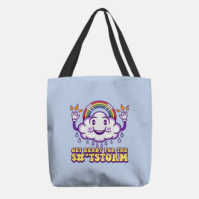 Prepare For The Storm-none basic tote bag-Nickbeta Designs