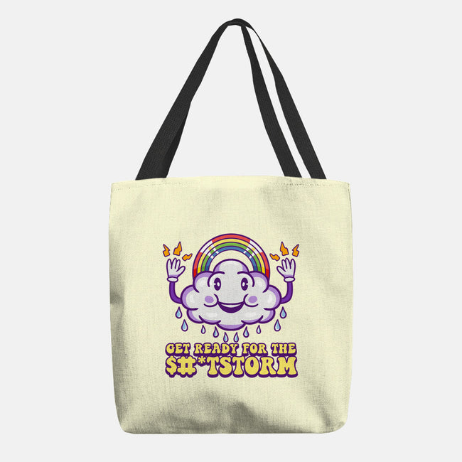 Prepare For The Storm-none basic tote bag-Nickbeta Designs