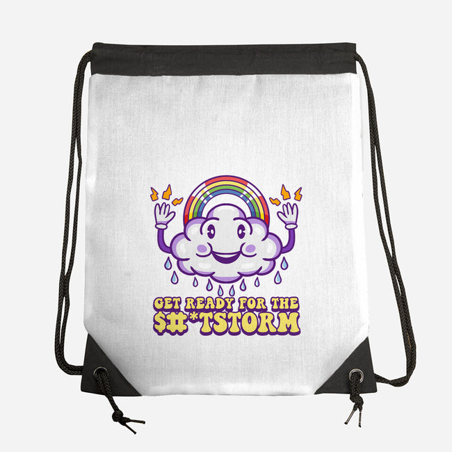 Prepare For The Storm-none drawstring bag-Nickbeta Designs