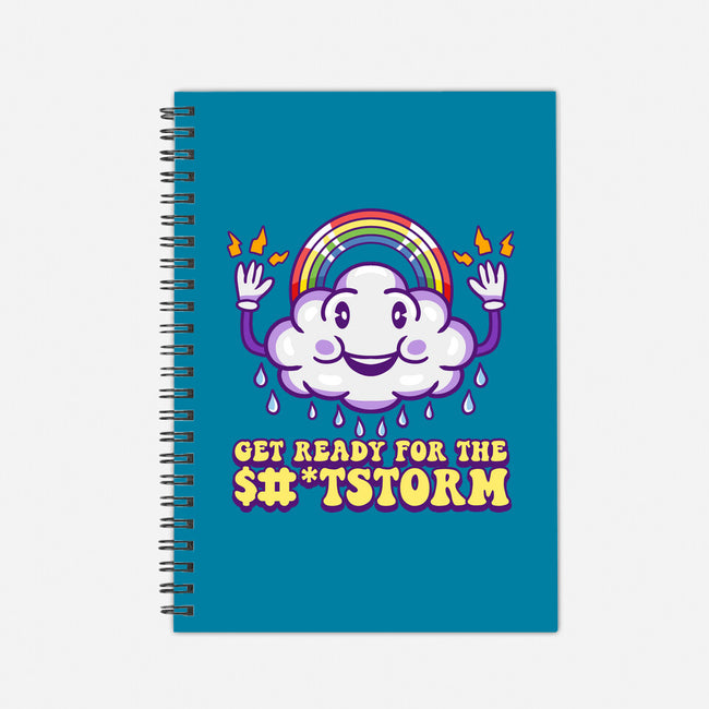 Prepare For The Storm-none dot grid notebook-Nickbeta Designs