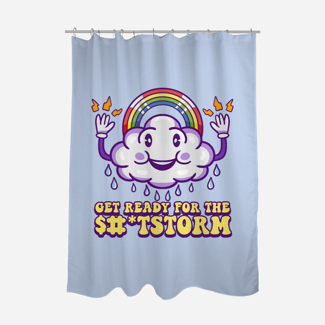 Prepare For The Storm-none polyester shower curtain-Nickbeta Designs