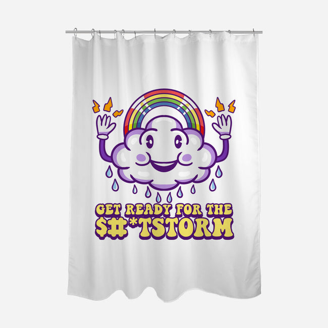 Prepare For The Storm-none polyester shower curtain-Nickbeta Designs