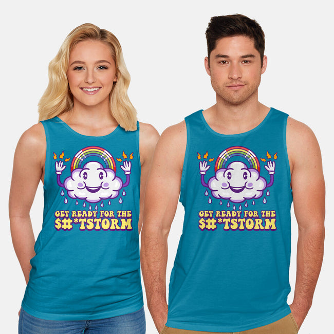 Prepare For The Storm-unisex basic tank-Nickbeta Designs