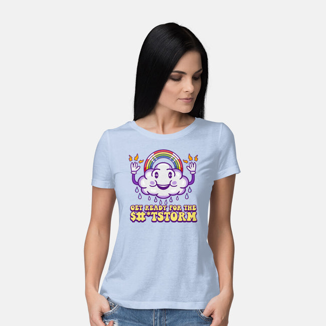 Prepare For The Storm-womens basic tee-Nickbeta Designs