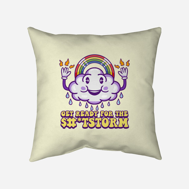 Prepare For The Storm-none removable cover throw pillow-Nickbeta Designs