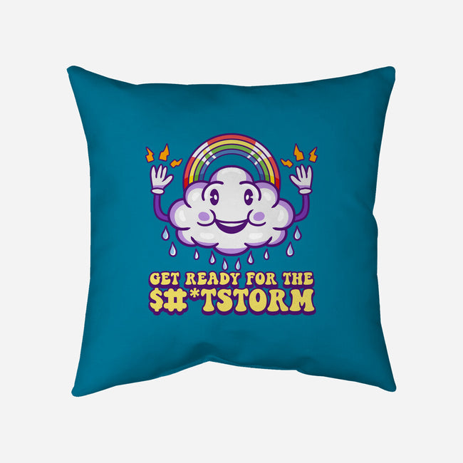 Prepare For The Storm-none removable cover throw pillow-Nickbeta Designs
