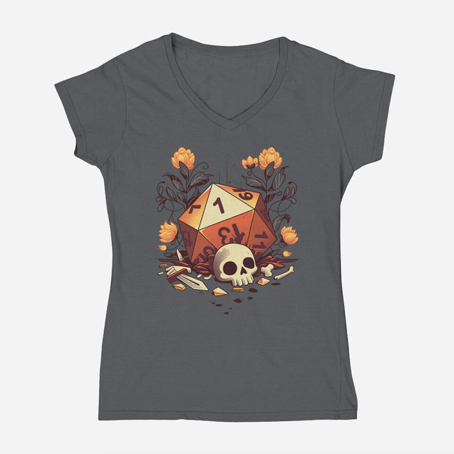 Fatal Roll-womens v-neck tee-Snouleaf