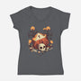 Fatal Roll-womens v-neck tee-Snouleaf