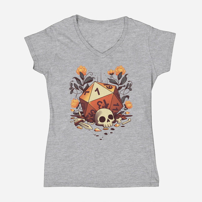 Fatal Roll-womens v-neck tee-Snouleaf