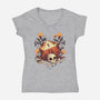 Fatal Roll-womens v-neck tee-Snouleaf